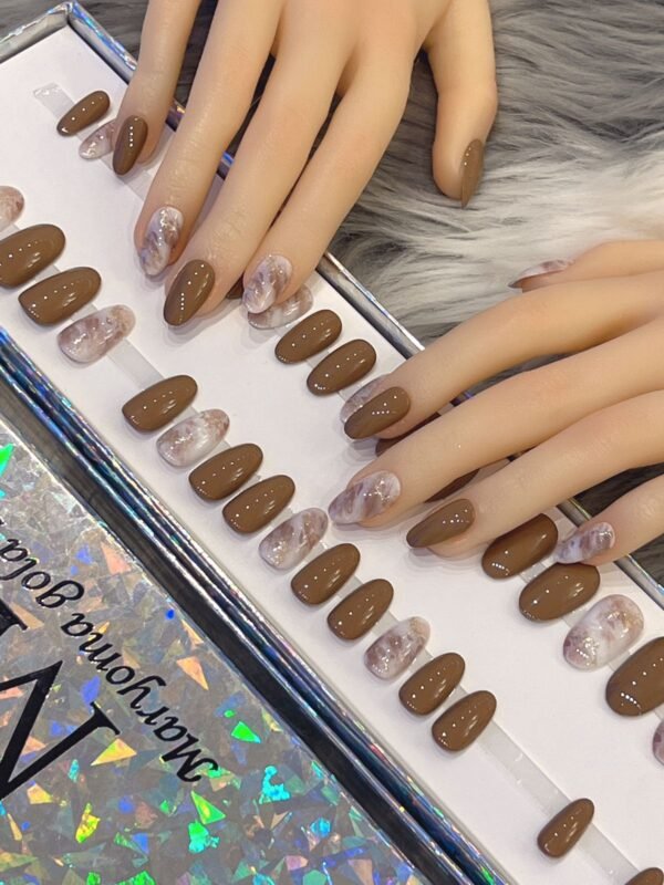 Brown With Pinkish Grey Design