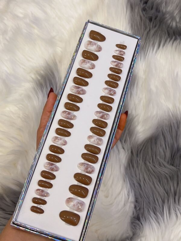Brown With Pinkish Grey Design