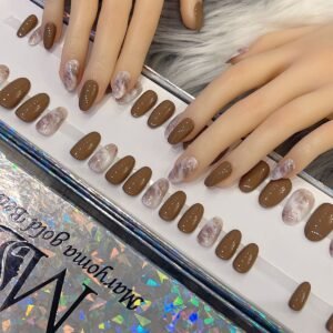 Brown With Pinkish Grey Design