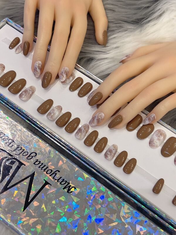 Brown With Pinkish Grey Design