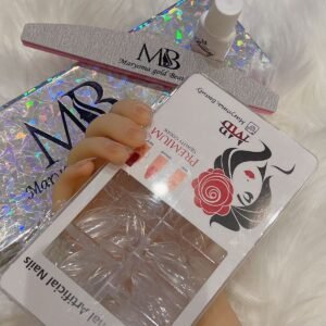 Transparent Nails Medium Short