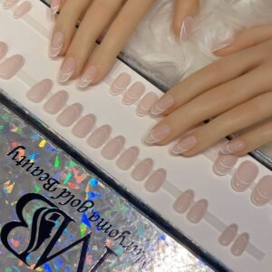 Pinkish Grey with White Outlines