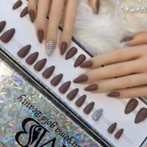 Dark Brown & Glitters