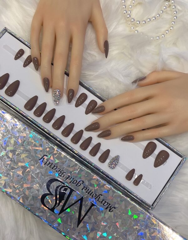Dark Brown & Glitters