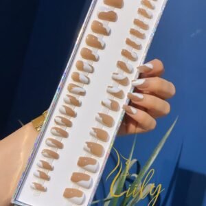 Brown with White Mix
