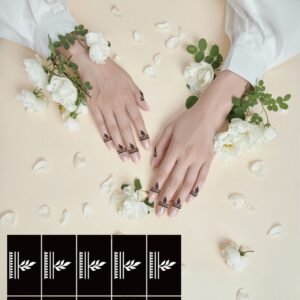 Finger stencils With Black henna cone