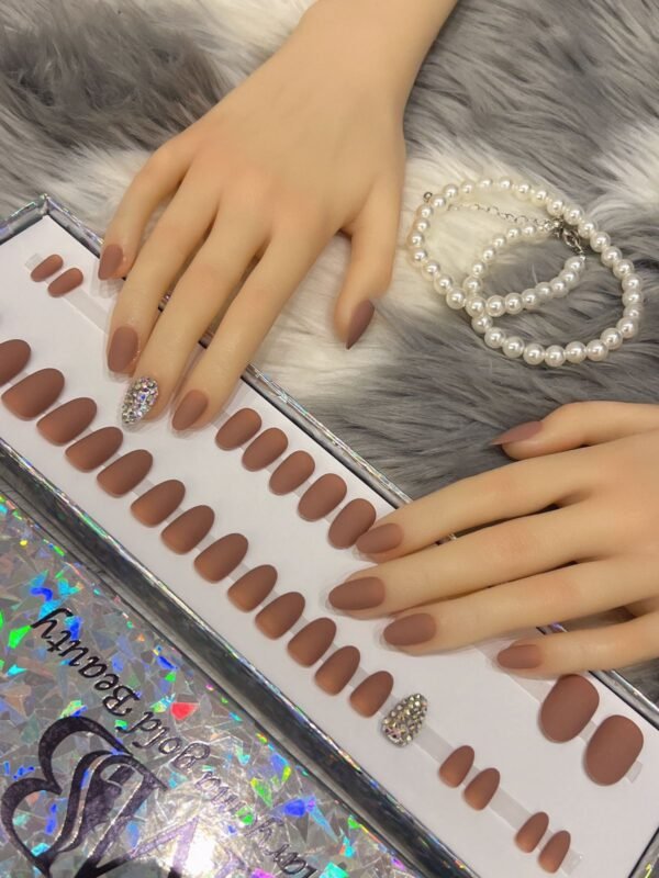 Brown & Colorful Nails