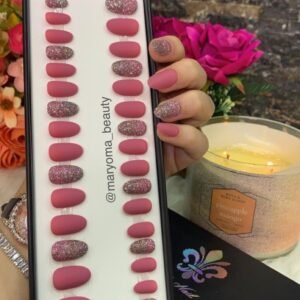 Dark Rose with Glitters