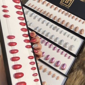 Dusty Red with Glitters