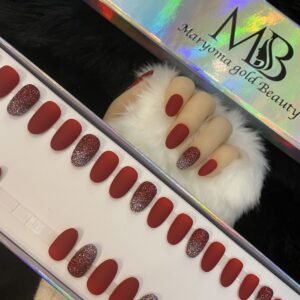 Metallic Red With Glitters