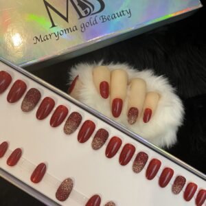 Metallic Red With Glitters
