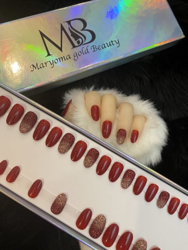 Metallic Red With Glitters