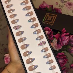 Chrome & Holographic Brownish Silver