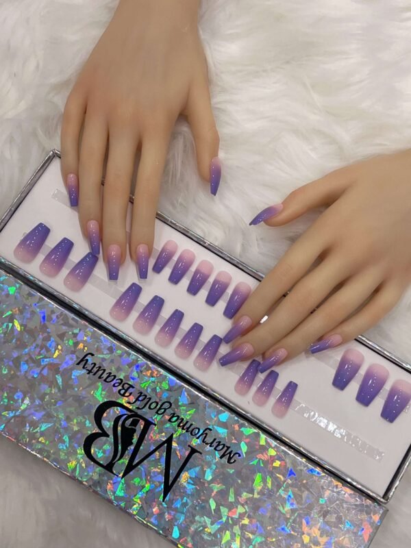 long purple ombre