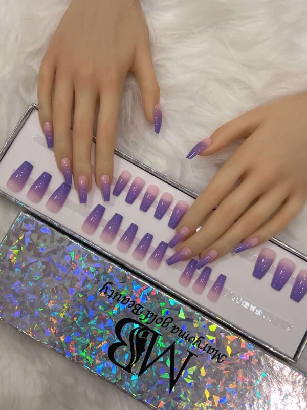 long purple ombre