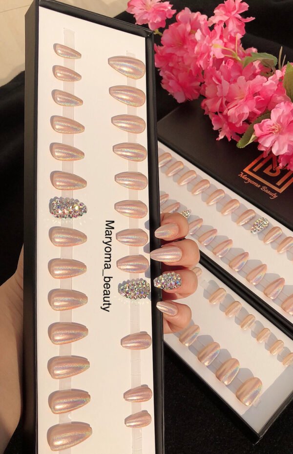 Chrome & Holographic Brandy Rose