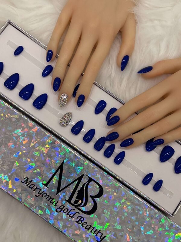 dark blue sharp with crystal
