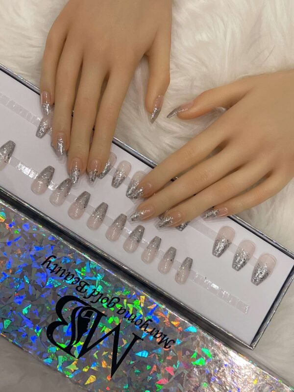 coffin silver ombre