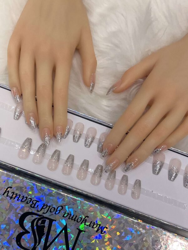 coffin silver ombre