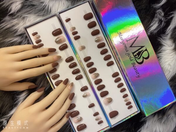 Brown with Pink Glitters