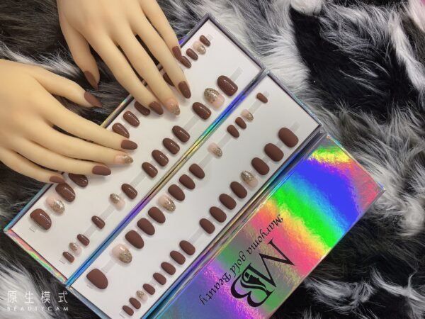 Brown with Pink Glitters
