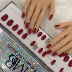 red pomegranate coffin with crystal