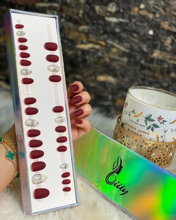 Maroon & Silver Design