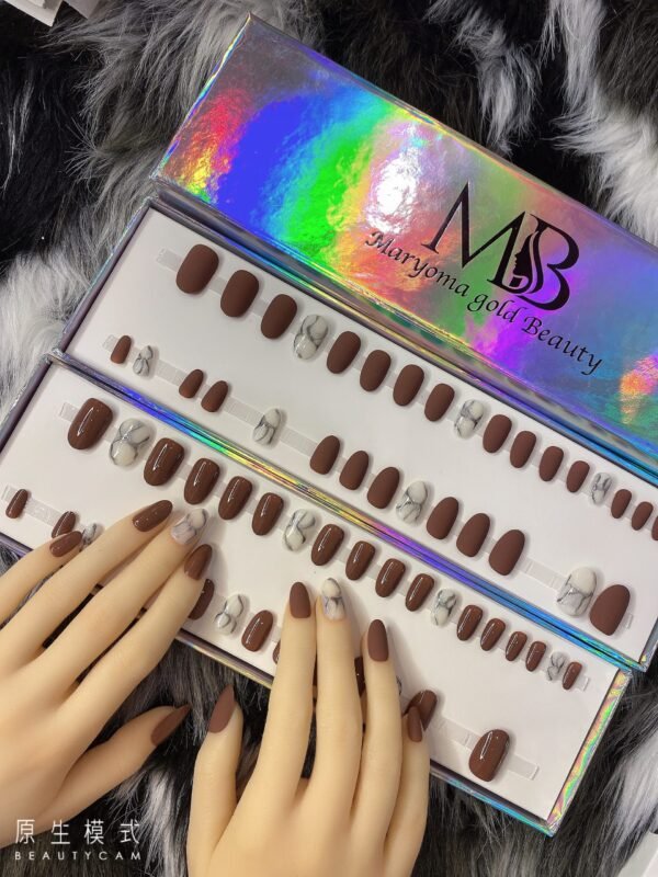 Brown with Silver White