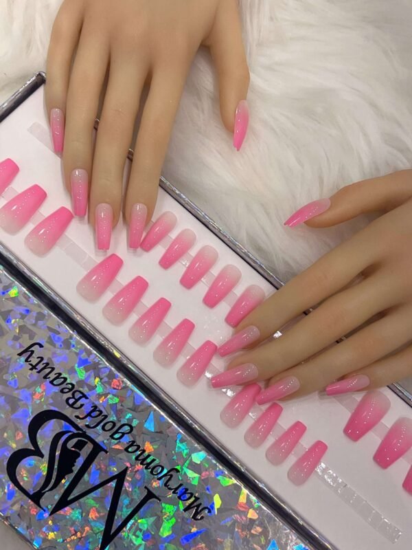 long pink ombre