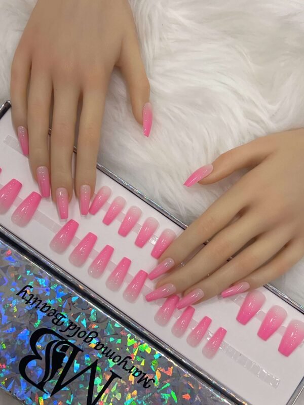 long pink ombre