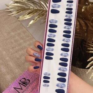 dark blue medium coffin matt with blue marble