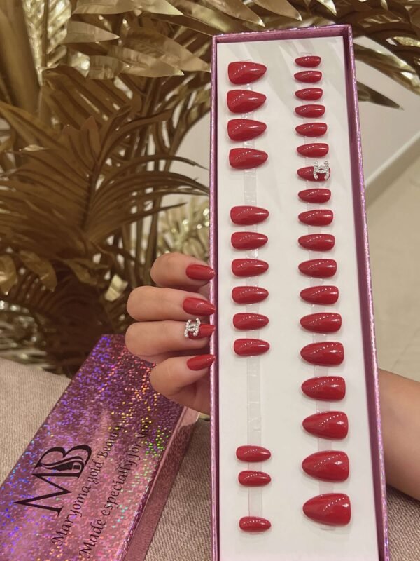 red short sharp with crystal