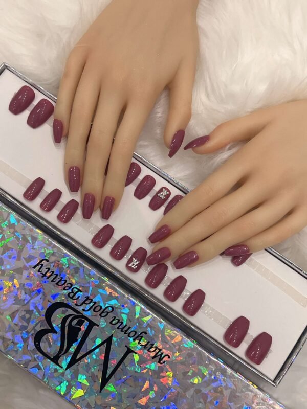 coffin pink with crystal