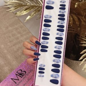 dark blue medium coffin matt with blue marble