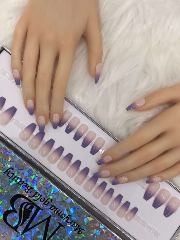 ombre light purple medium coffin