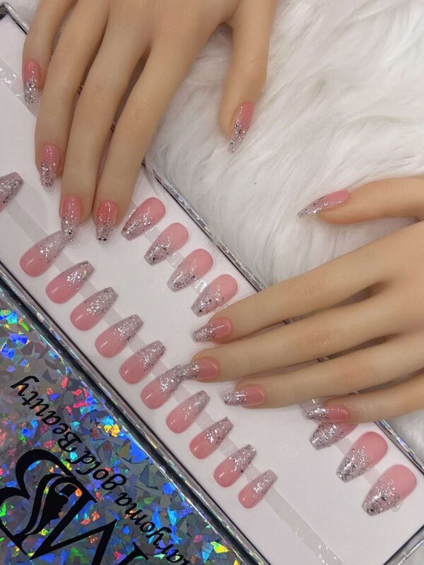 ombre pink medium coffin