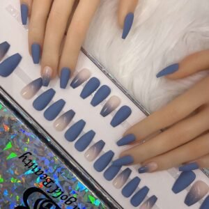 purple matt coffin with purple ombre