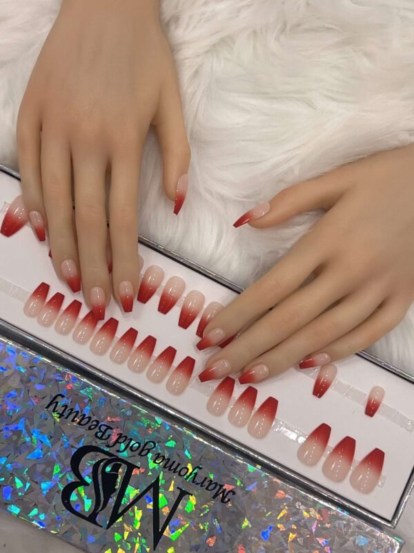 ombre red coffin