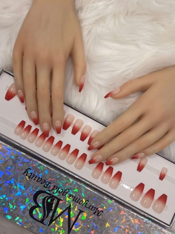 ombre red coffin