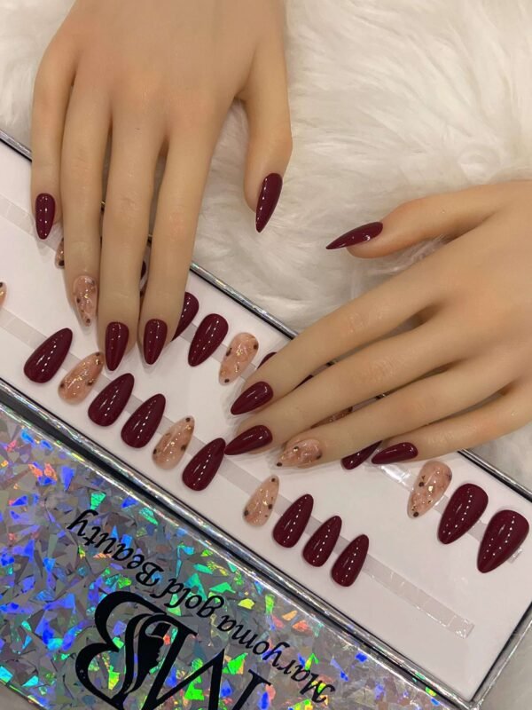 dark maroon medium sharp with marble