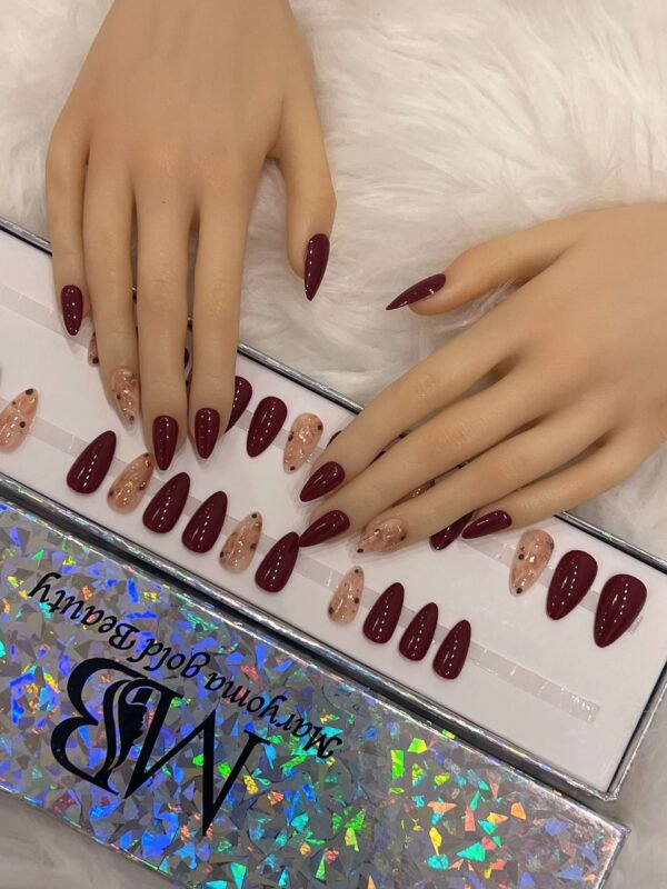 dark maroon medium sharp with marble