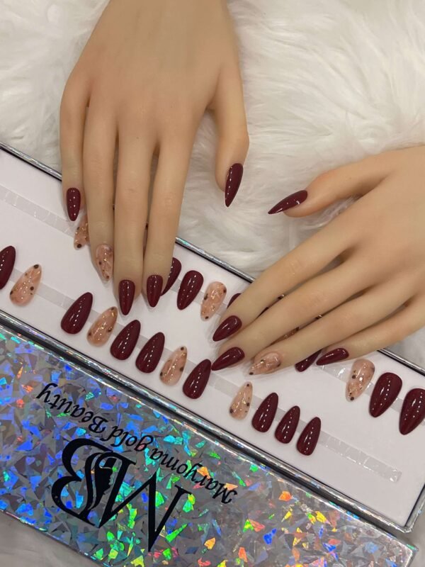 dark maroon medium sharp with marble