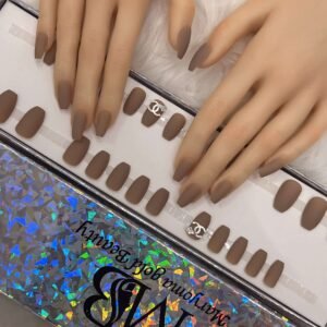 medium coffin nude matt with crystal