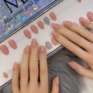 Pinkish Nails & Multicolor Glitters