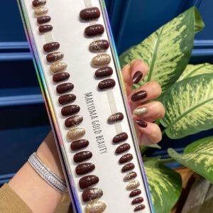 Purple Brown & Golden Glitters