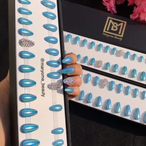 Chrome & Holographic Tufts Blue