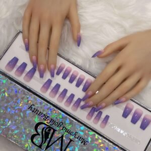 long purple ombre