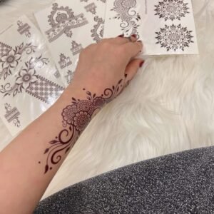 dark brown henna sticker group 2