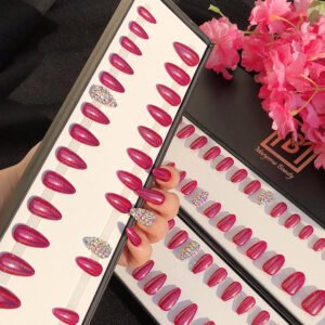 Chrome & Holographic Deep Rose