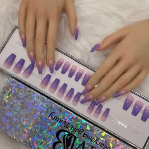 long purple ombre